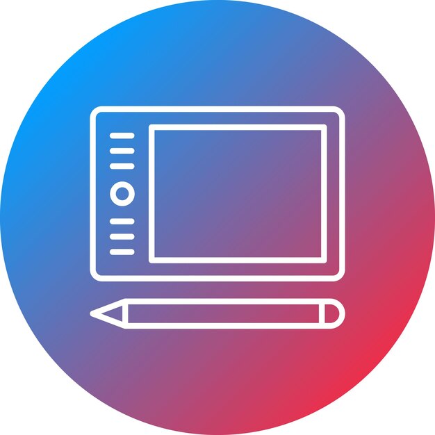 Graphic Tablet icon vector image Can be used for Computer and Hardware