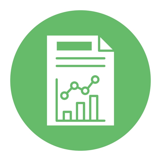 Graphical Report vector icon Can be used for Business and Finance iconset