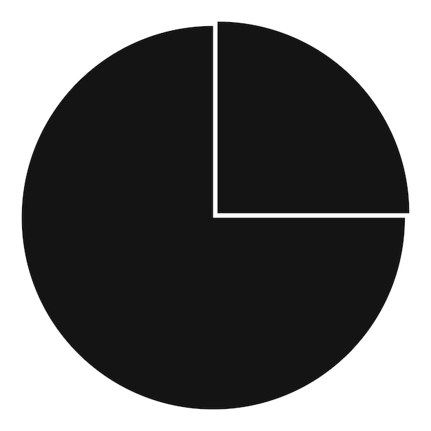 Graphs chart statistic icon Simple illustration of graphs chart statistic vector icon for web design