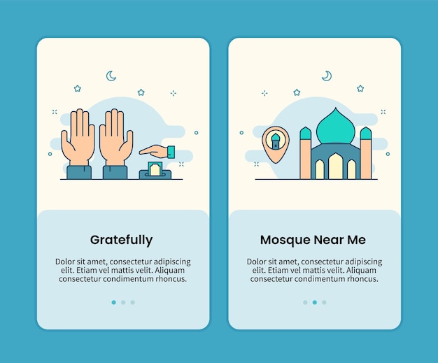Gratefully and mosque near me mobile pages set