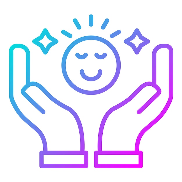 gratitude vector icon can be used for core values iconset