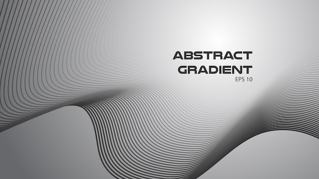Gray abstract background with curve line for backdrop or presentation