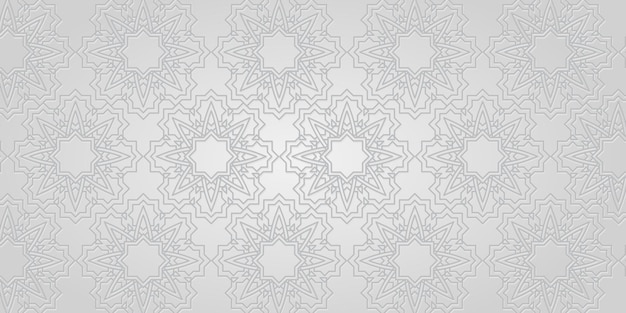 Gray artistic background with mandala ornament Template design for banner poster social media