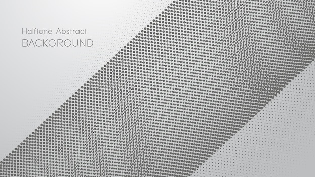 gray gradient with halftone abstract background vector image