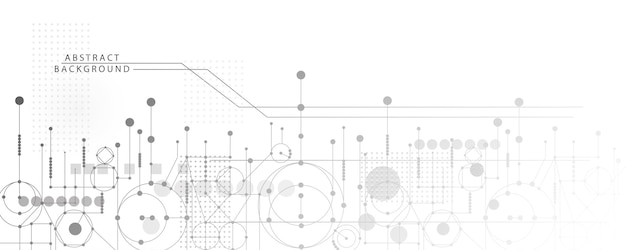 Gray white background image, technology background design and communication connection.