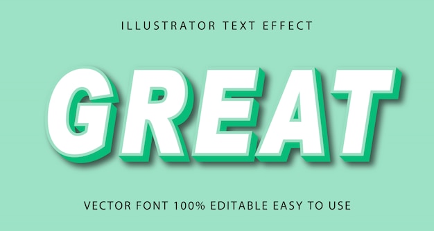 Great Editable Text Effect