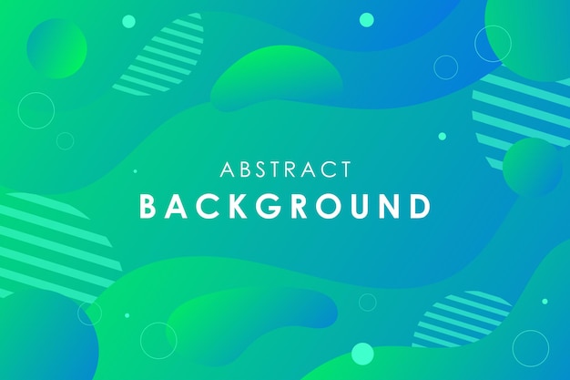 Green and blue gradation liquid abstract background. Gradient geometric shape background