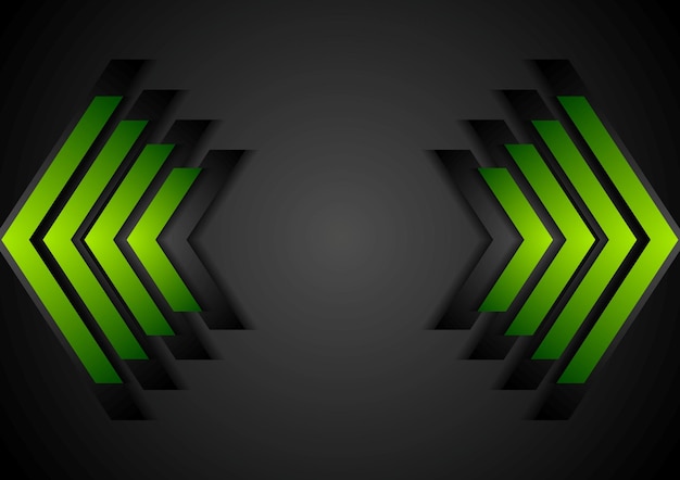 green arrows geometry corporate background. vector design