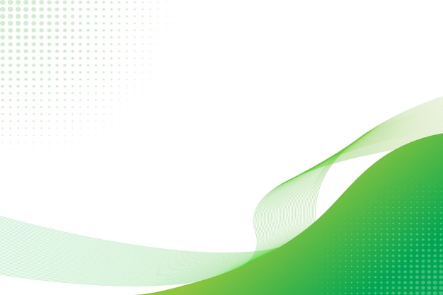 Green background shape with white space
