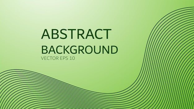 Green gradient abstract background with curve line for backdrop or presentation