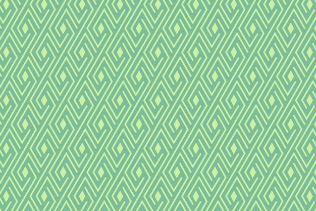 Green linear rhombus diamond spiral pattern background