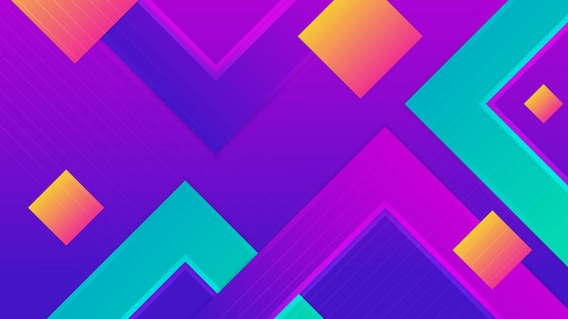 green purple and orange modern abstract background with gradient geometric shapes