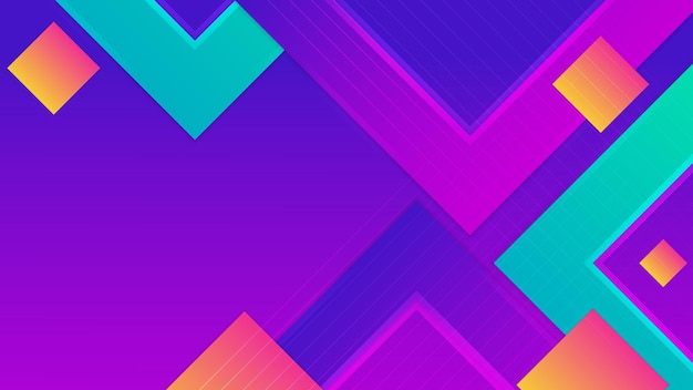 green purple and orange vector abstract gradient background with geometric shapes