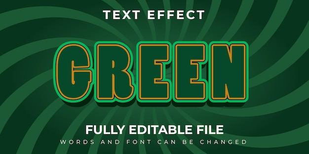 Green Text Effect With Spiral Background