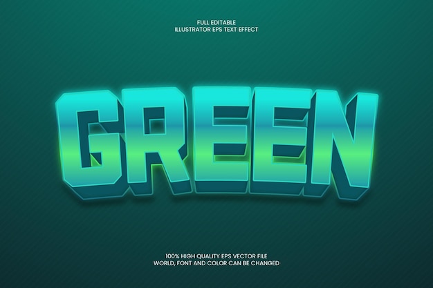Green Text Effect