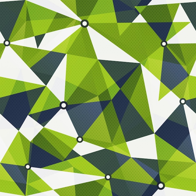 Green triangle seamless pattern