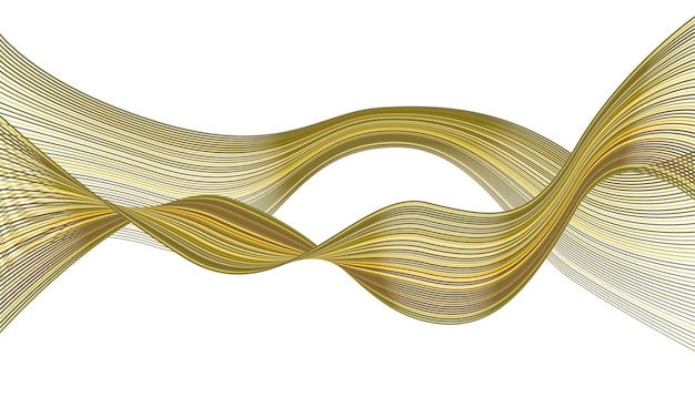 Green wavy background Texture Background in yellow and green tones Wave lines vector art