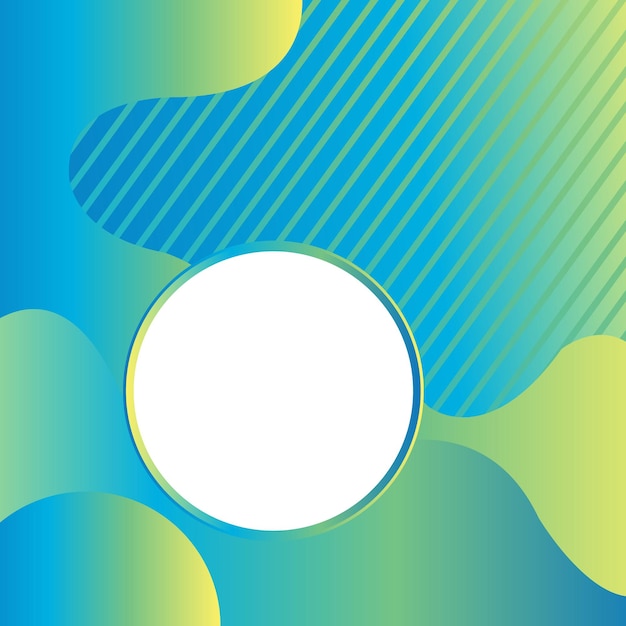 green yellow gradient abstract geometric design with line and white shape