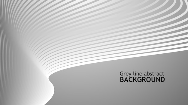 Grey abstract background with curve stripes line for backdrop or presentation
