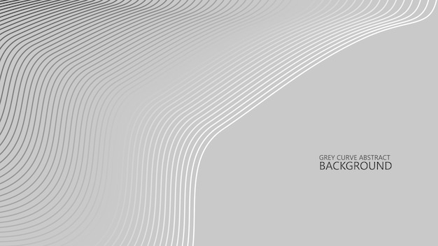 Grey abstract with curve stripes lines for backdrop or fabric style