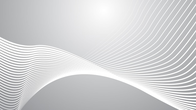 Grey gradient with curve line abstract background vector image for backdrop or presentation