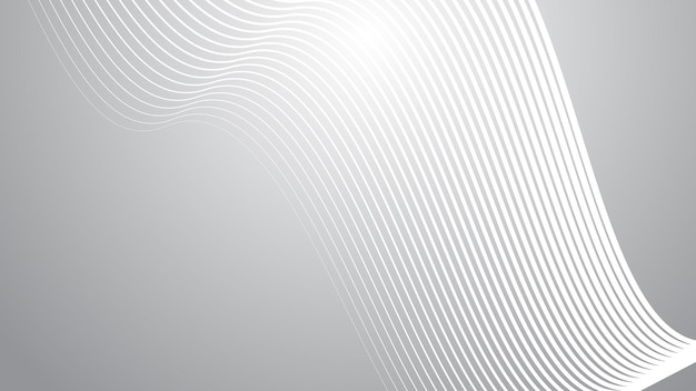 Grey gradient with curve line abstract background vector image for backdrop or presentation