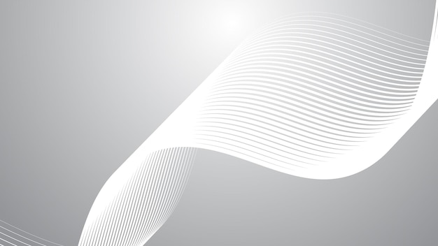 Grey gradient with curve line abstract background vector image for backdrop or presentation