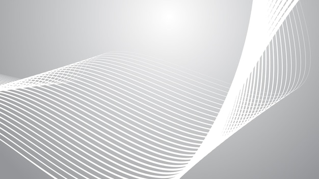Grey gradient with curve line abstract background vector image for backdrop or presentation