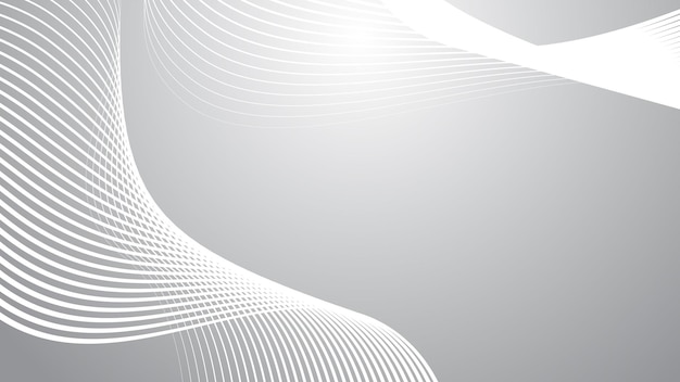 Grey gradient with curve line abstract background vector image for backdrop or presentation