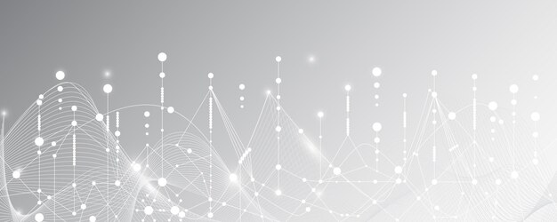 Grey white Abstract technology background, Hi tech digital connect, high technology concept