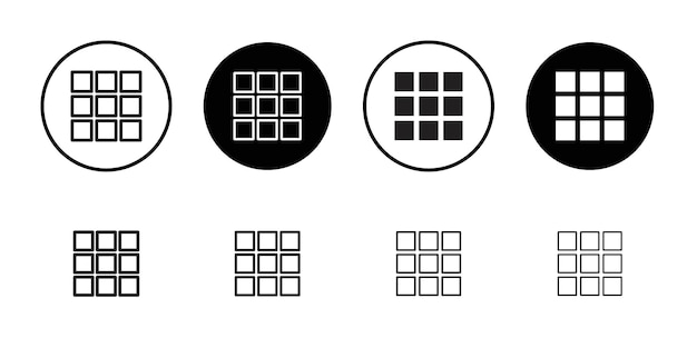 Grid icon Simple thin outline