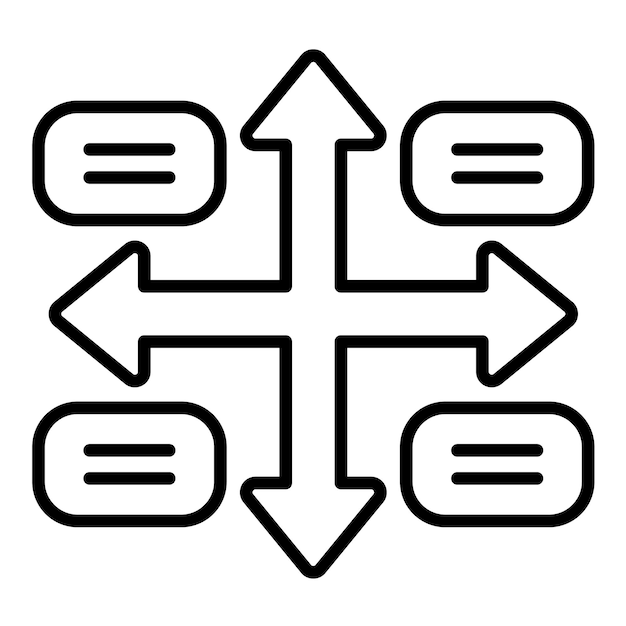 Grid Matrix Line Illustration