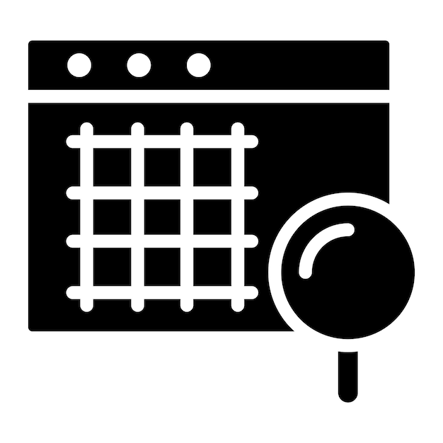Grid Search icon vector image Can be used for Data Science