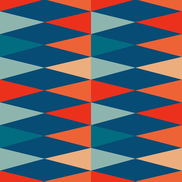 Groovy aesthetic pattern with triangles