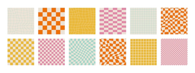 groovy checkered patterns