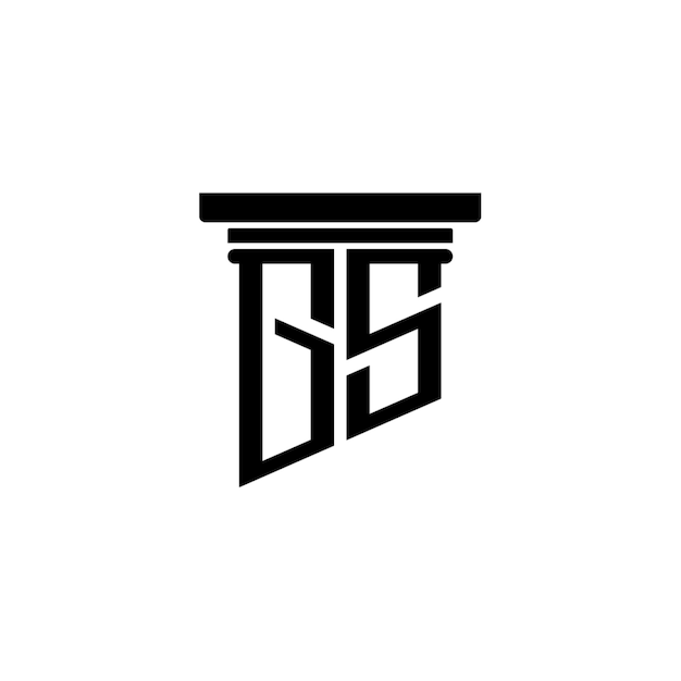GS monogram logo design letter text name symbol monochrome logotype alphabet character simple logo