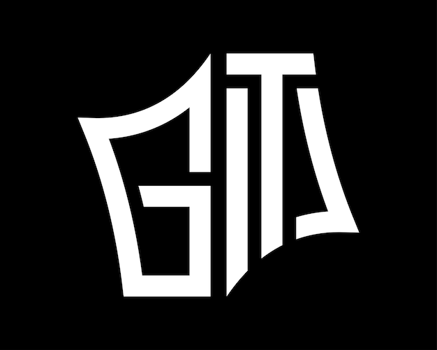 GT letter logo design vector art