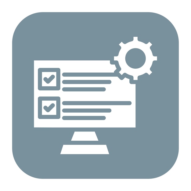 GUI Testing icon vector image Can be used for Software Testing