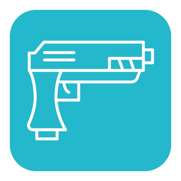 Gun vector icon Can be used for Crime Investigation iconset