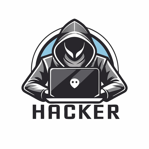 hacker internet computer security technology logo illustration 7