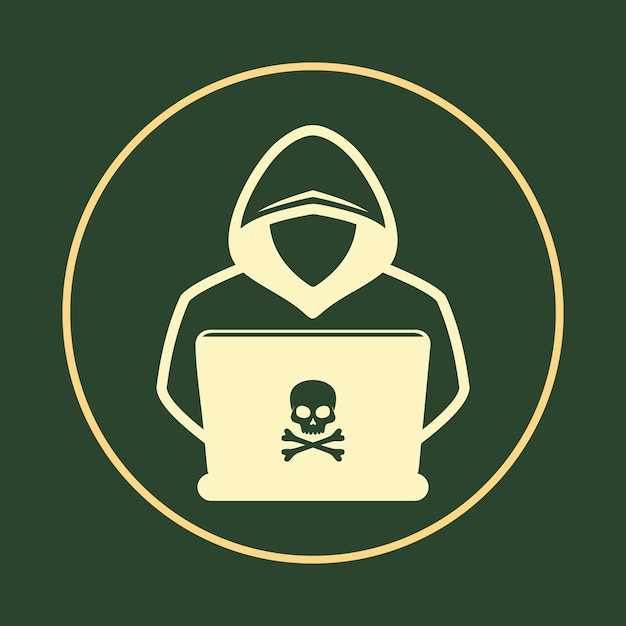 Hacker notable trendy icon beautiful abstract vector illustration artwork colorful design