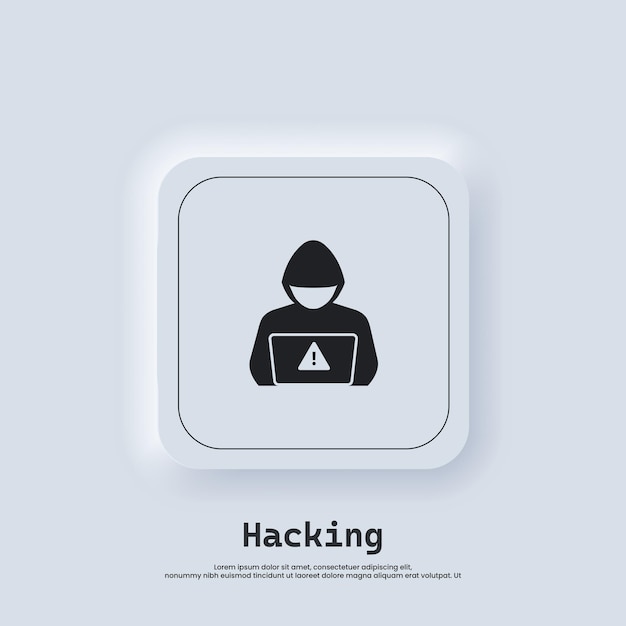 hacking and cyber security icon
