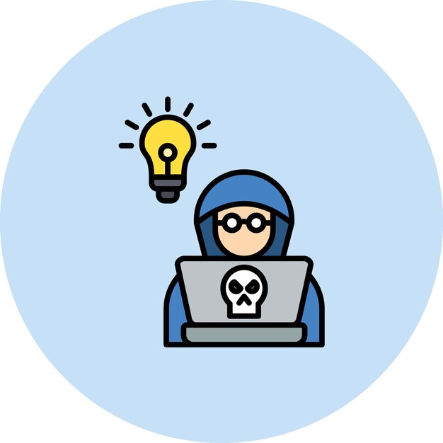 Hacking Skills Flat Illustration