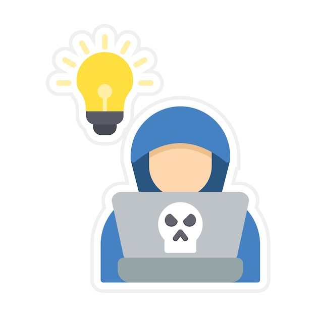 Hacking Skills vector icon Can be used for Data Analytics iconset