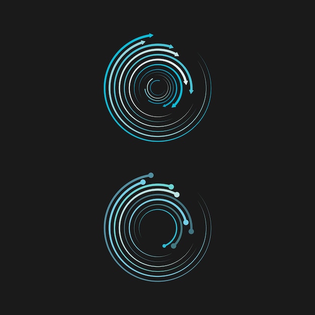 Halftone circle dots vector illustration design