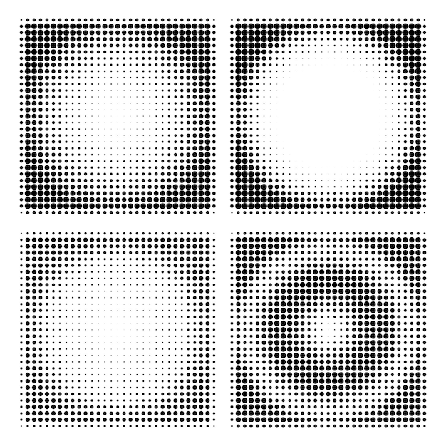 Halftone Dotted Backgrounds