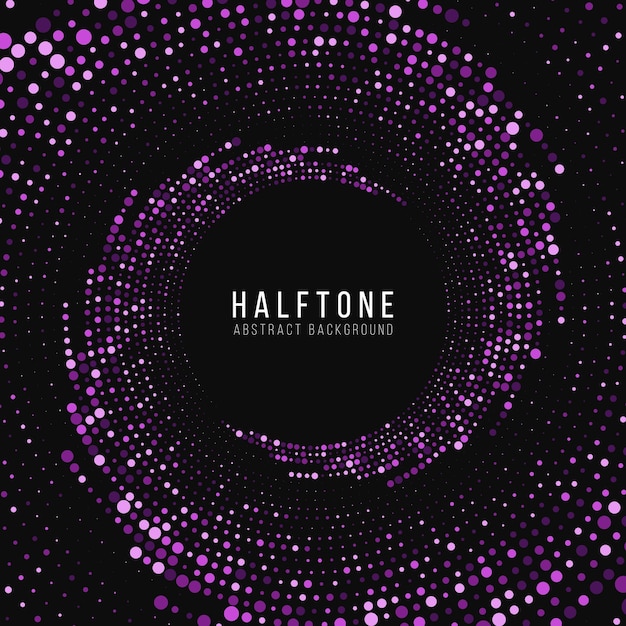 halftone gradient dots in circle form
