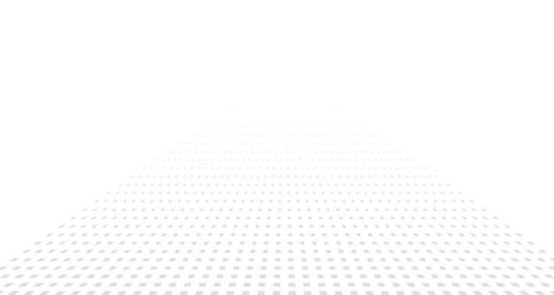 Halftone square perspective background Abstract vector light gray textured backdrop