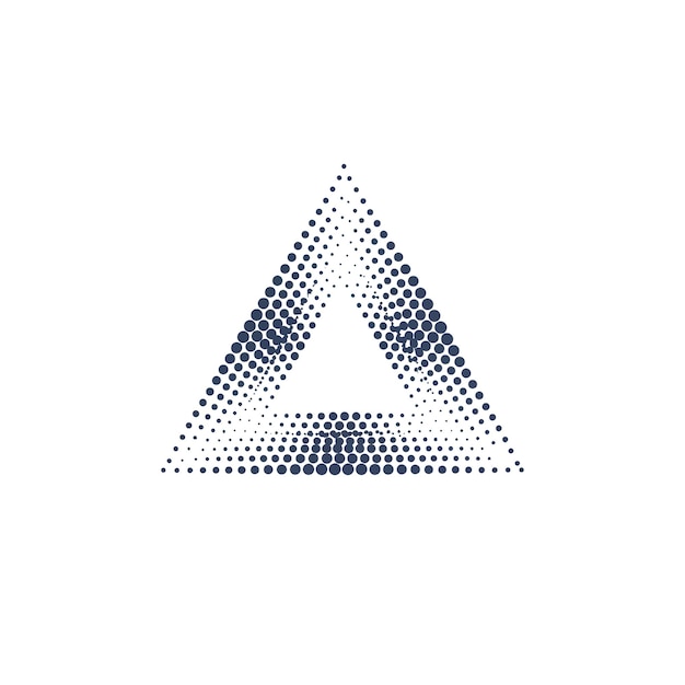 Halftone Triangle Pattern