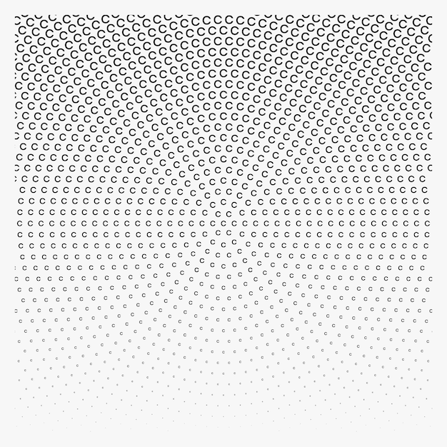 halftones made in an alphabetical style. Radial gradient halftone background Antique Pattern. Vector